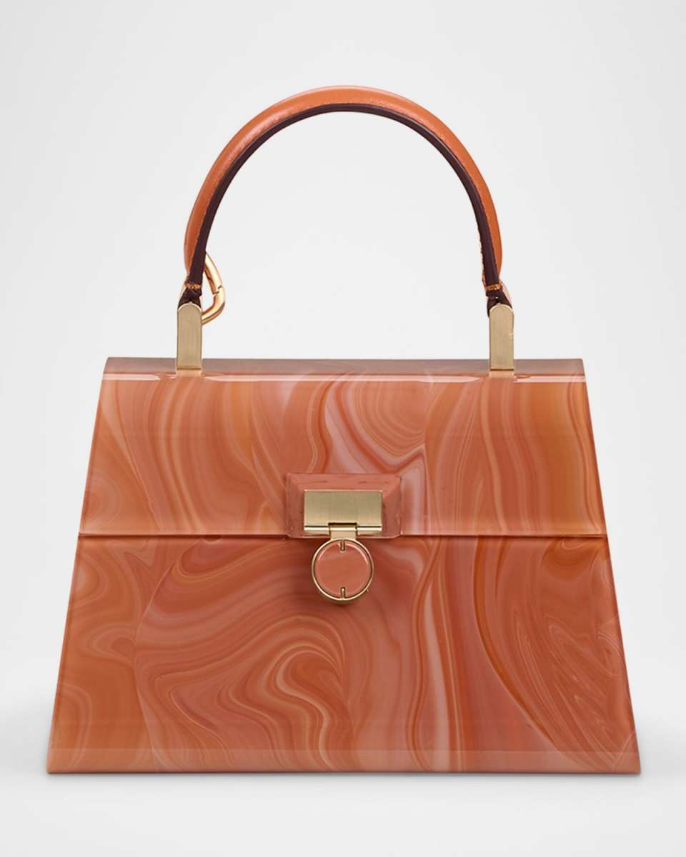 Sybil Nano Marble Acrylic Crossbody Bag